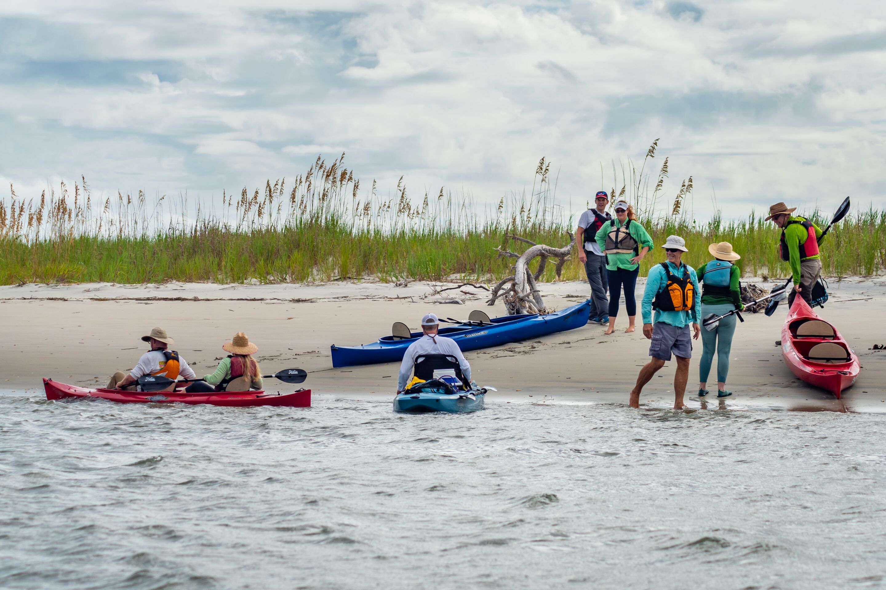Reserve and Surf the Earth lead a naturalist-guided tour through of North Inlet estuary. The trip includes all equipment and instruction in basic kayaking, a natural history overview, and educational and research highlights of the North Inlet ecosystem.