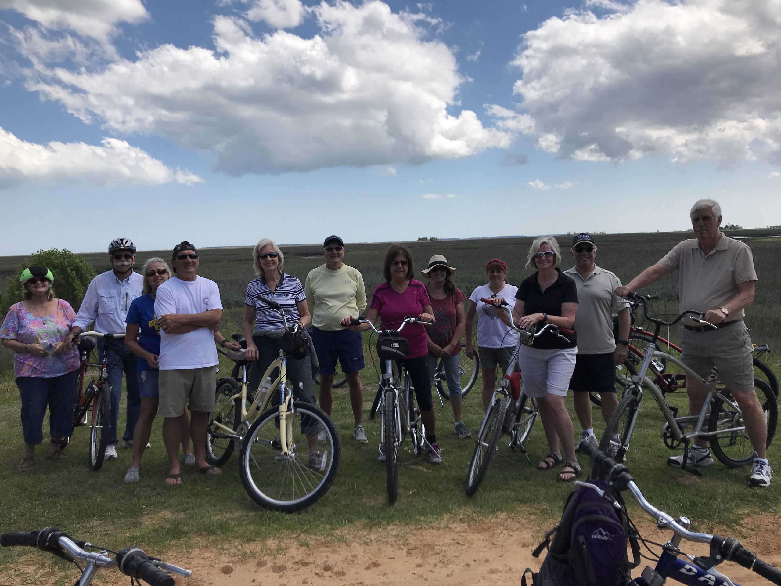 Picture of participants in the bike to the boardwalk program